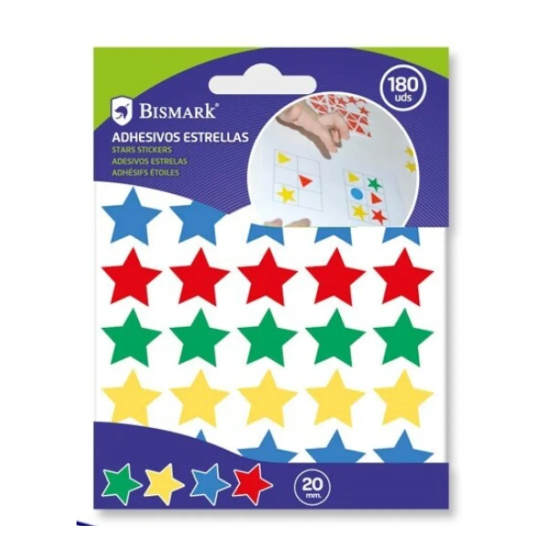 Star stickers, 2 cm