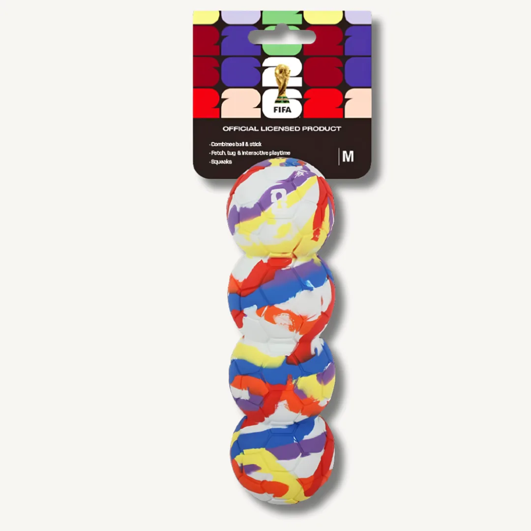 FIFA football stick dog toy, 15 cm