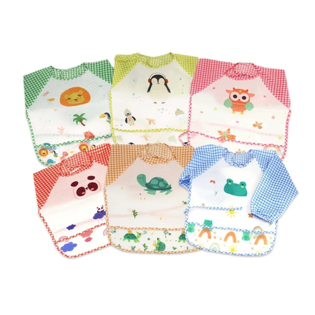 Children's art smock, animals