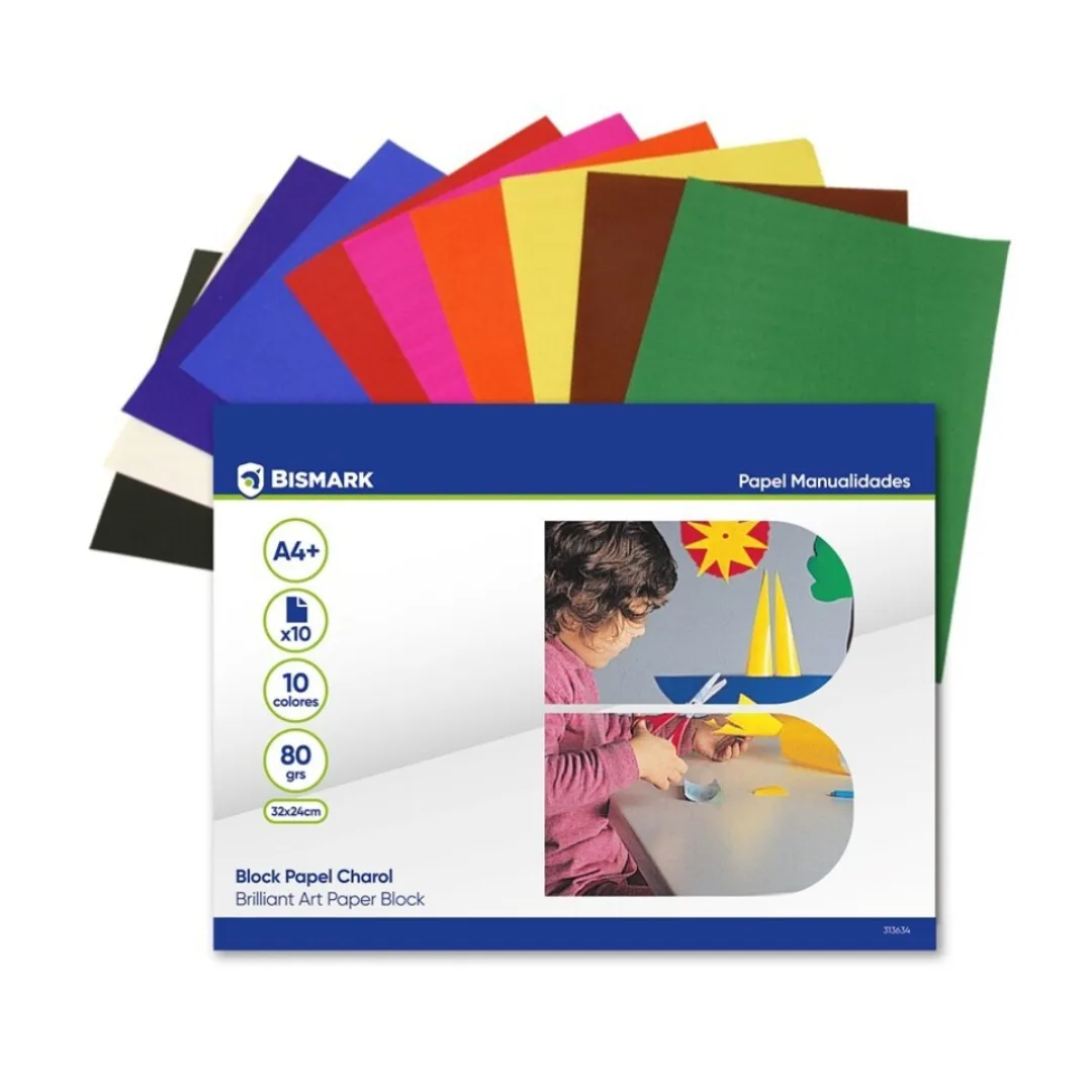 Glossy card pad, 10 sheets, 33 x 23 cm