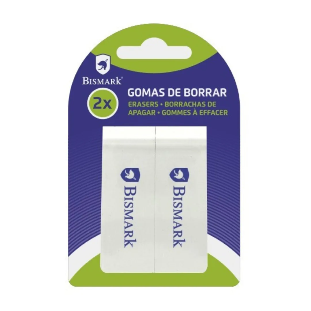 Bismark erasers, pack of 2