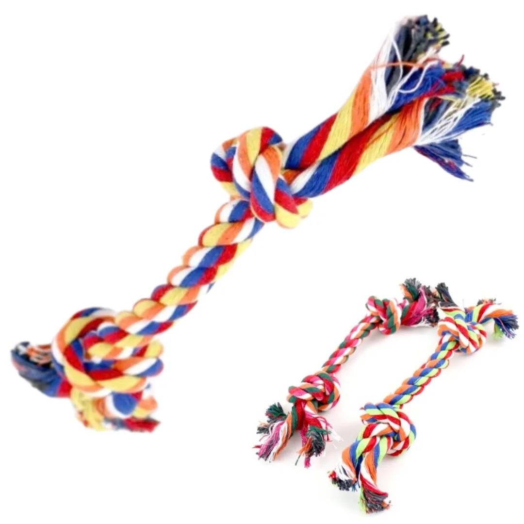 Dog toy, double knot rope, 33 cm