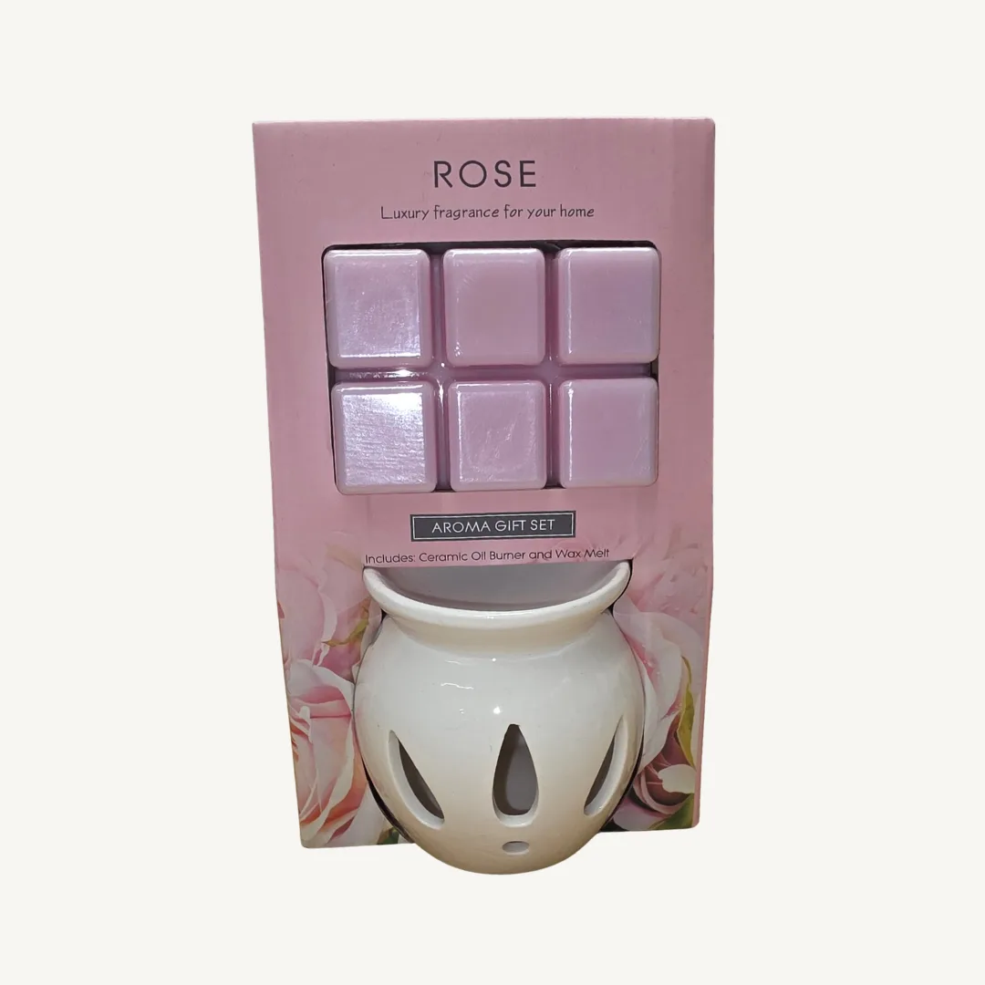 Burner and wax set, rose