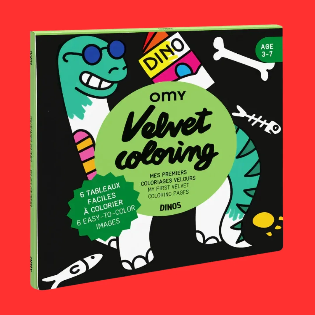 Velvet colouring book, dinosaurs