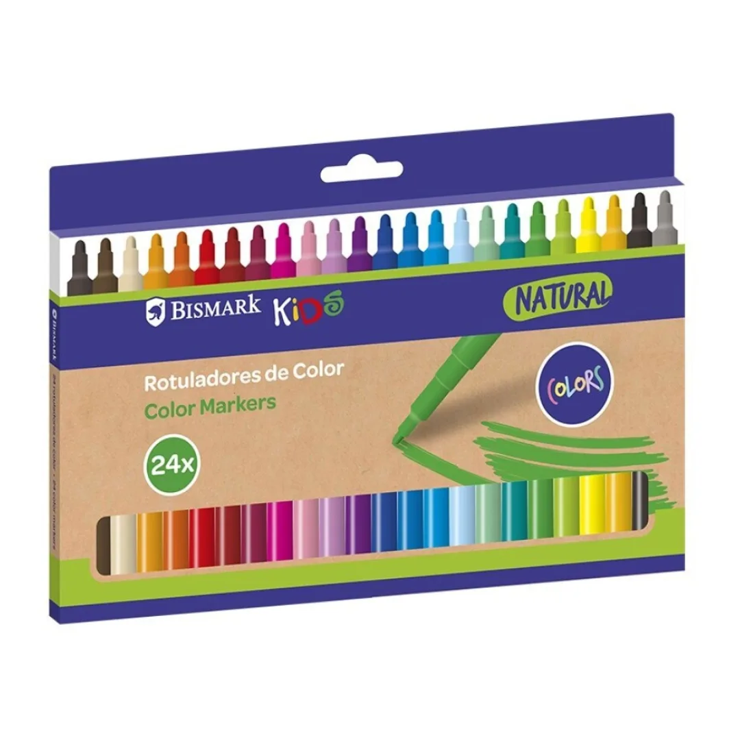 Bismark Kids natural markers, pack of 24