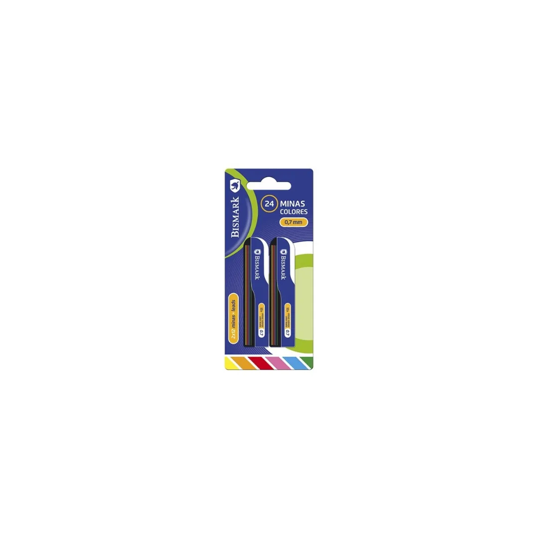 Bismark coloured pencil leads, 0.7 mm, 2 x 12