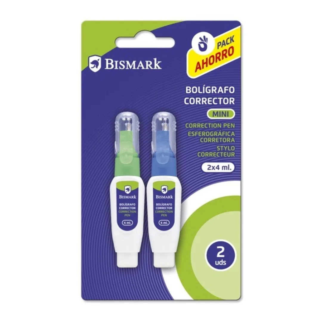 Bismark mini correction pens, 4 ml, pack of 2