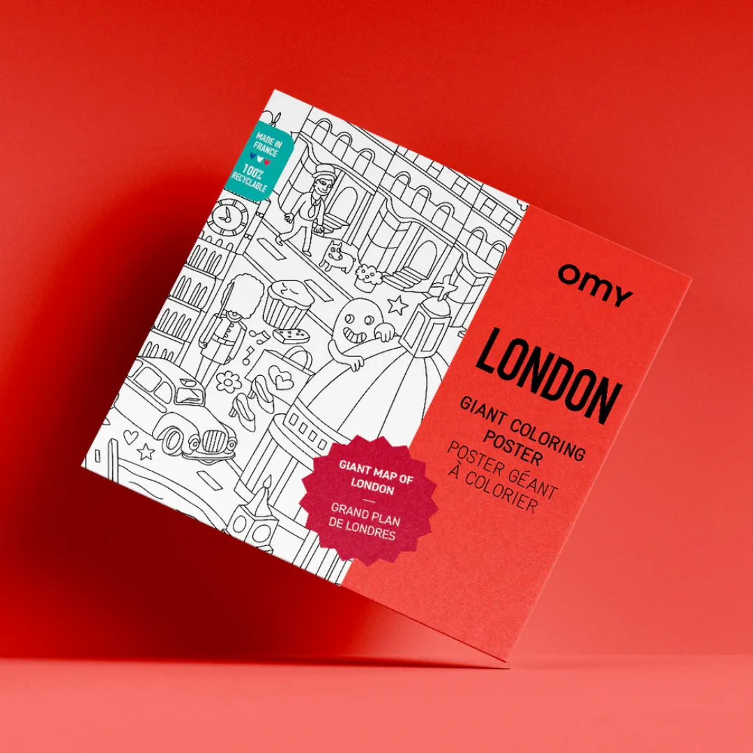 OMY giant colouring poster, London