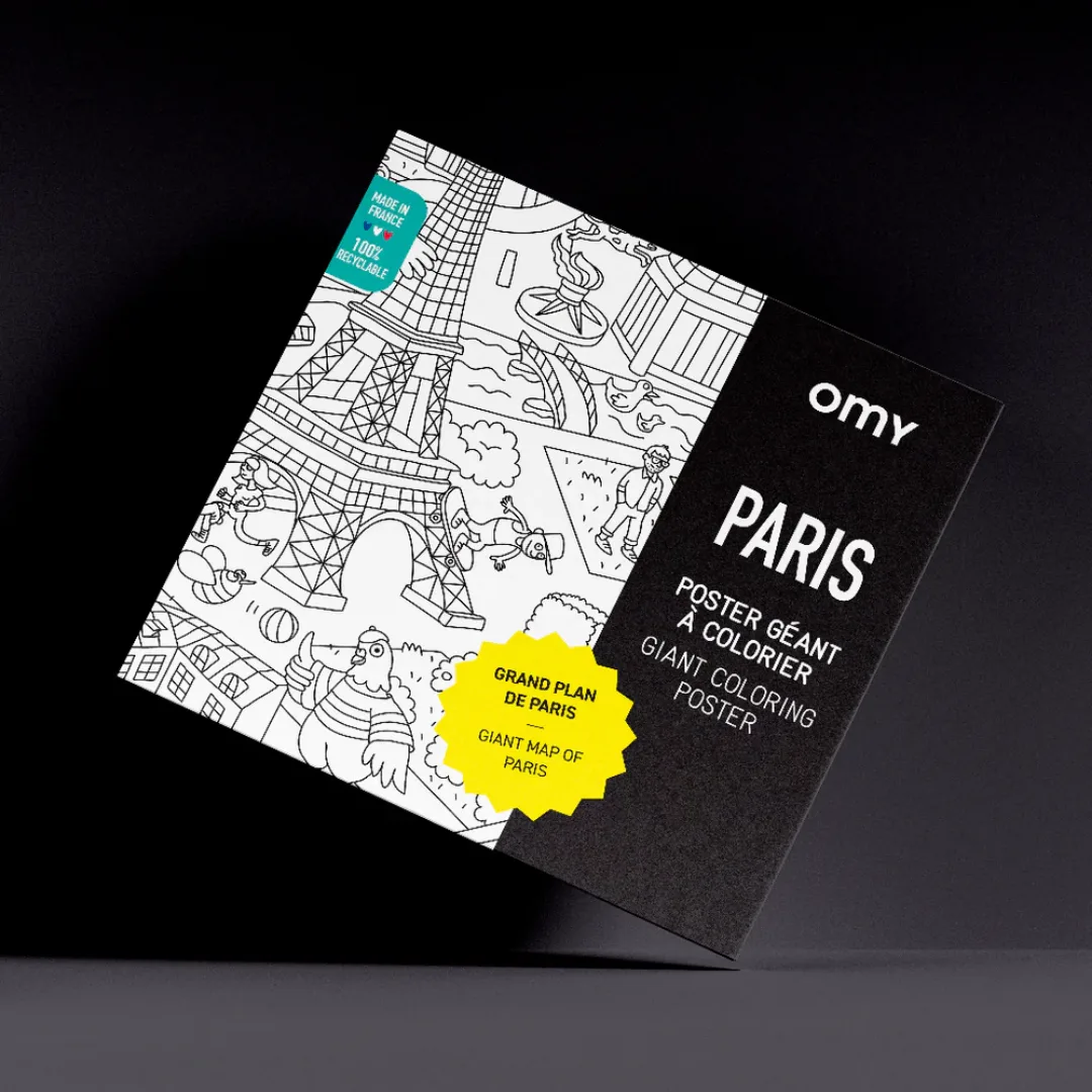 OMY giant colouring poster, Paris