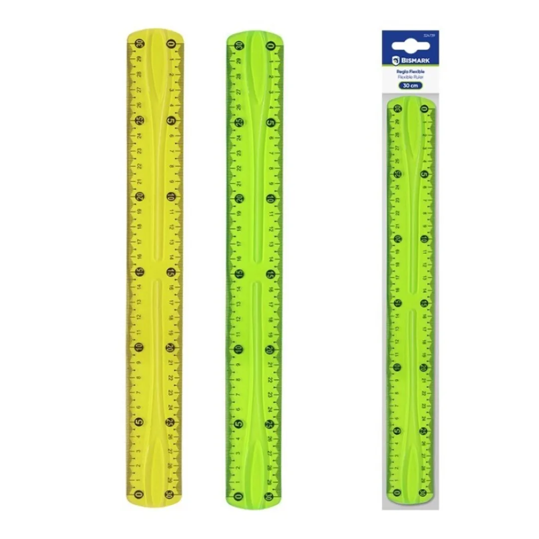 Flexible PVC ruler, 30 cm