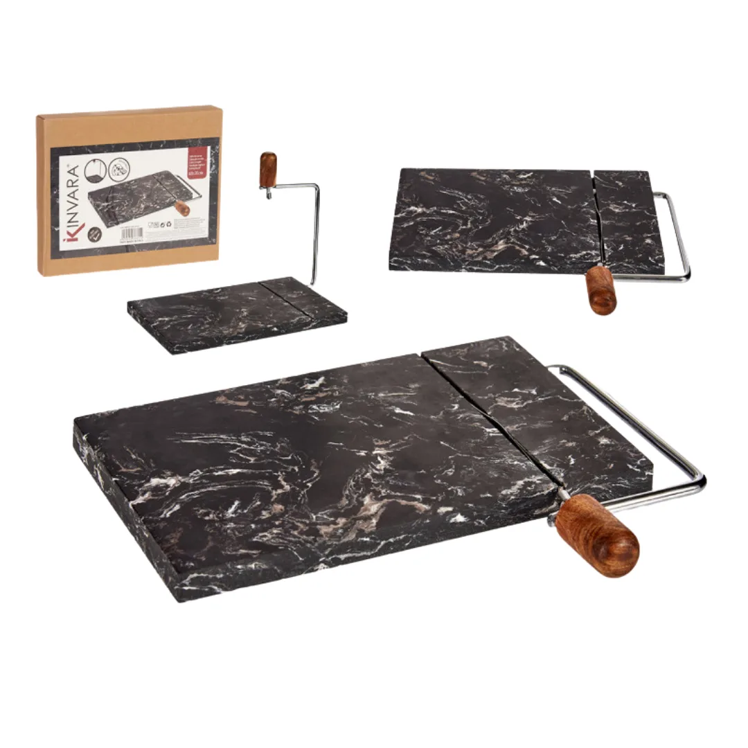 Black marble cheese board