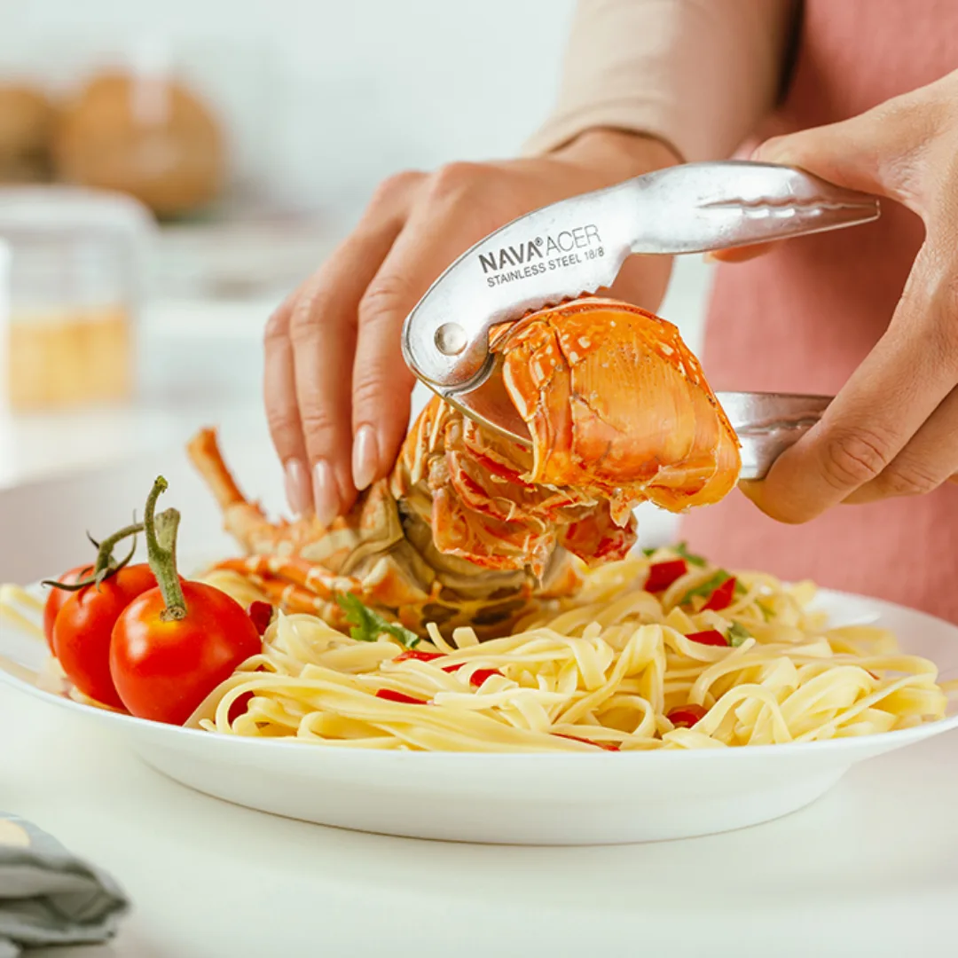 Stainless steel seafood cracker, 13 cm
