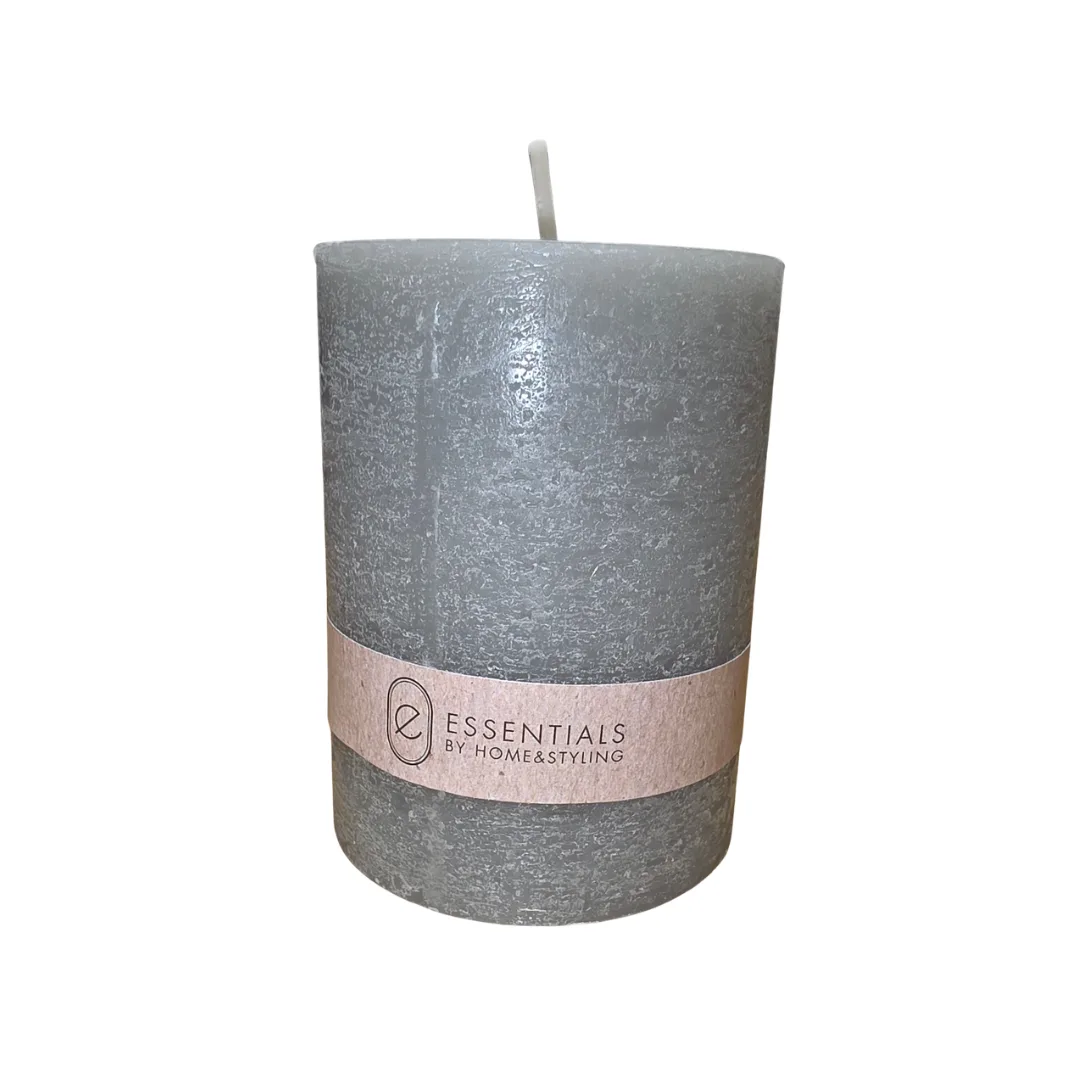 Grey candle, 6 x 8 cm
