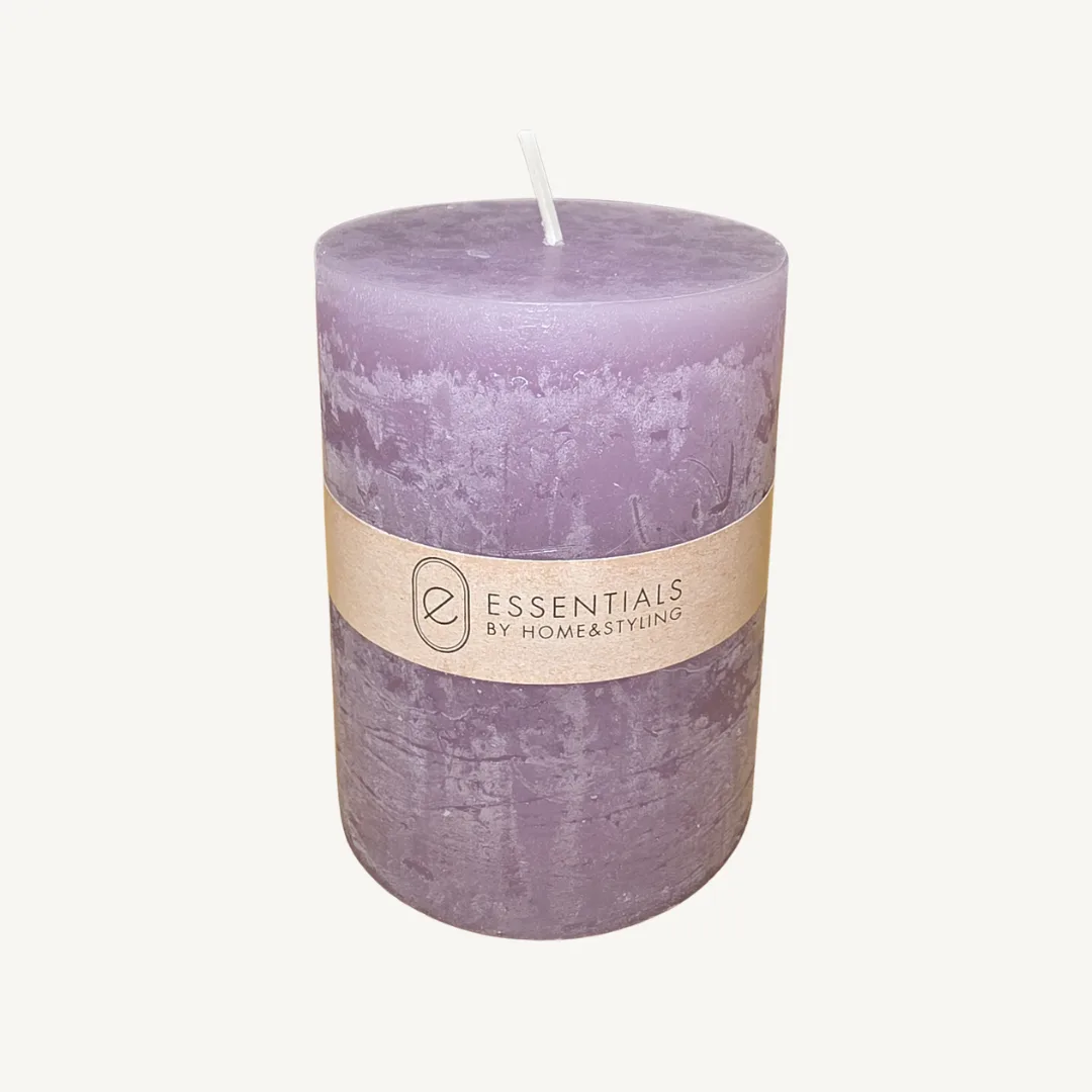 Purple pillar candle, 6 x 8 cm